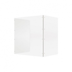 투명 가림막 3면, 접이식