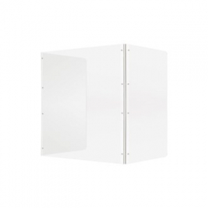 투명 가림막 3면, 접이식