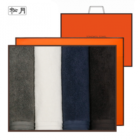 [송월타올] 호텔수건 에르모 170g 코마 40수 타올 4매 선물세트 (쇼핑백) 기념수건 #2