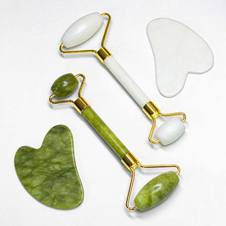 후아즘 천연옥 페이스롤러, 괄사, 얼굴 근육 이완 #2