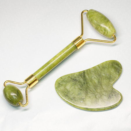 후아즘 천연옥 페이스롤러, 괄사, 얼굴 근육 이완 #5