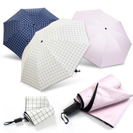 3단 암막 양우산 - 모던체크 #2