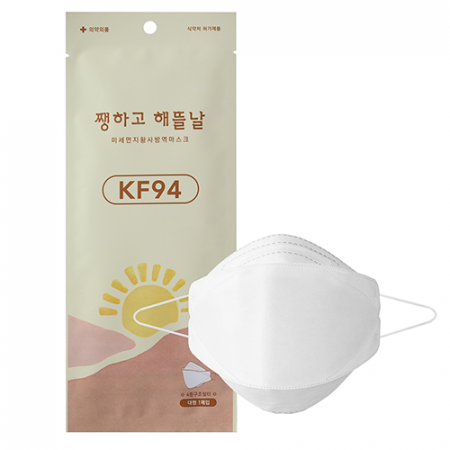 쨍하고 해뜰날 황사 방역마스크 (KF94) (대형) (흰색) #2