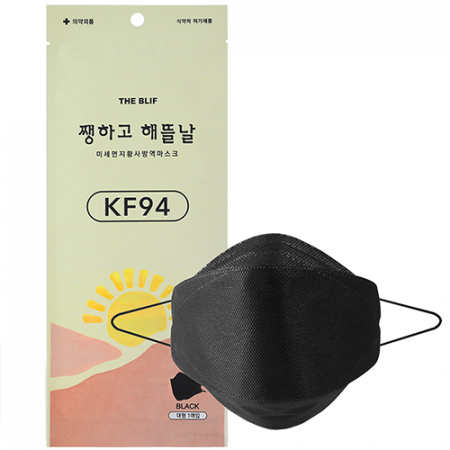뉴 해뜰날 황사 방역마스크 (KF94) (대형) (검정색) #2