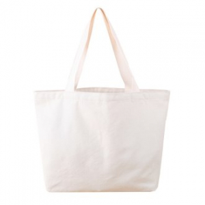 가로형 캔버스 가방 아이보리