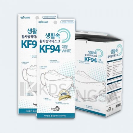 생활속 황사 방역마스크 KF94 / 케어플퀸 황사 방역마스크 KF94 황사 방역마스크 대형 1매 (식약청인증 / 국내생산 필터) #2