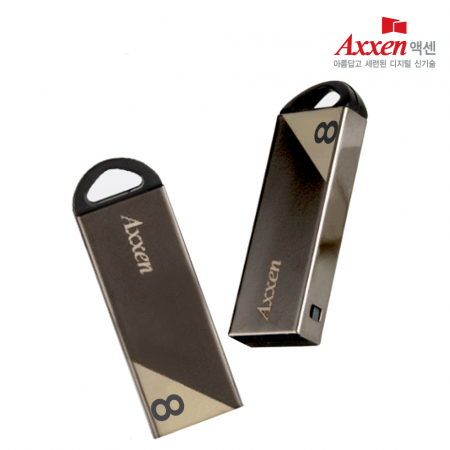 액센 U37 스톤 흑진주 도금 메탈 USB 메모리 8GB #2