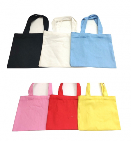 무지 에코백 심플 에코백 캔버스 에코백 소형 24.5x21cm #3