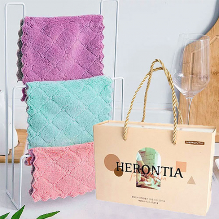 뽀송한 극세사 양면행주 4P SET #2