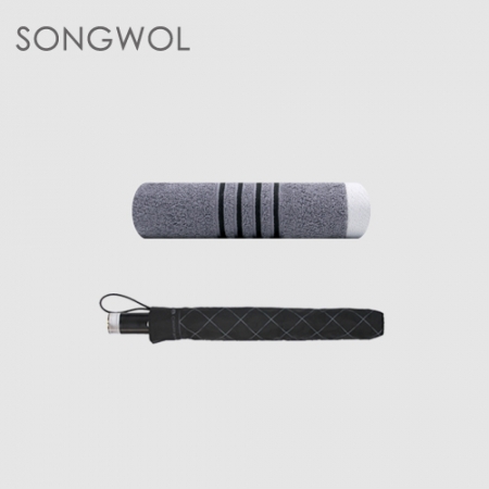 송월 2매입 세트CM 2단 다이아라인 우산+ CM포라인 MJ 타올 #3