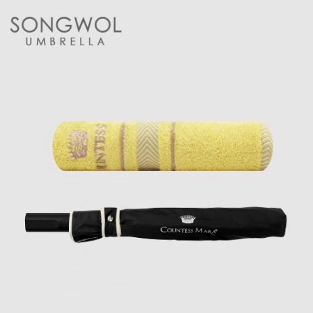 송월 2매입 세트CM 매직 2단 폰지 바이어스 우산 + CM센치 MJ 타올 #4