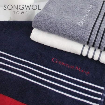 송월 2매입 세트 CM 매직 3단 폰지 우산 + CM포라인 타올 MJ #5