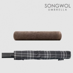 송월 2매입 세트) SWU 2단 모던체크 우산+ 뉴 컬러 무지타올 MJ