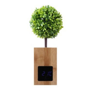 [BL60]코비 무소음 대나무 LED 알람시계