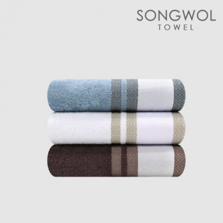 송월 3매입 세트) SWU 3단 모던체크 우산+ 노을 MJ 타올 #7