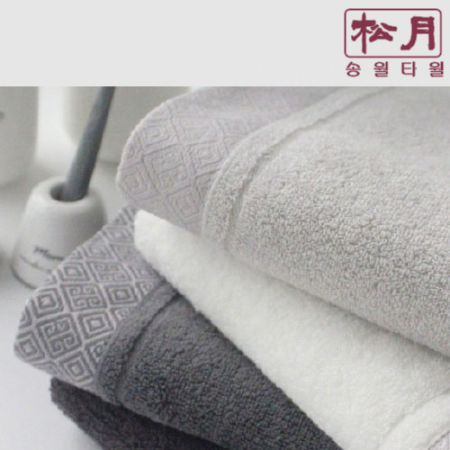 송월 3매입 세트) SWU 2단 모던 체크 우산+ 풍차 타올MJ #6