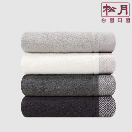 송월 3매입 세트) SWU 2단 모던 체크 우산+ 풍차 타올MJ #8