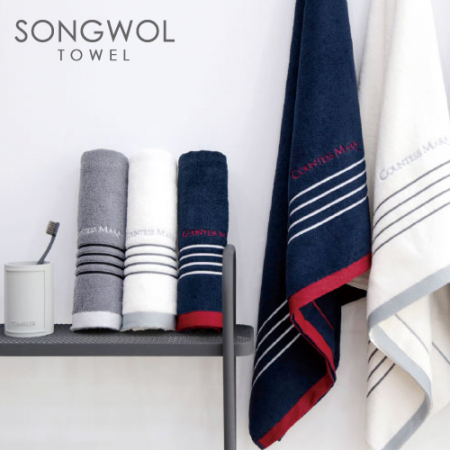 송월 3매입 세트) CM 2단 다이아라인 우산+ CM 포라인 타올 #7