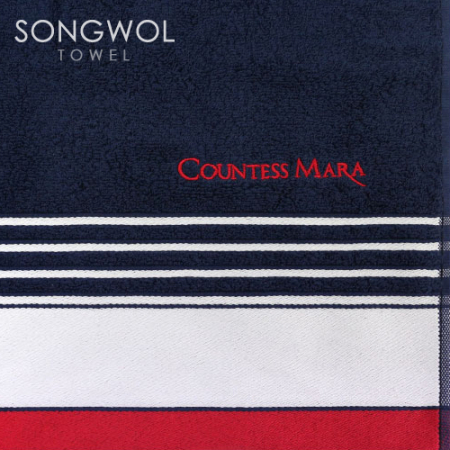 송월 3매입 세트) CM 2단 다이아라인 우산+ CM 포라인 타올 #9