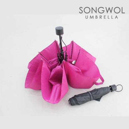 송월 2매입 세트) SWU 3단 미니 하운드 체크 우산+ 호텔컬렉션 어로우 타올 #7