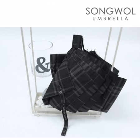 송월 2매입 세트) SWU 3단 모던체크 우산 + 호텔컬렉션 톤 MJ 타올 #7