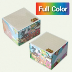 [풀컬러] 큐브형 측면 전사 점착메모지 75x75 500매