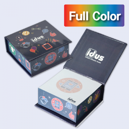 [풀컬러] 양장하드커버형 측면 전사 점착메모지 81x78 300매 #2