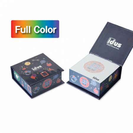 [풀컬러] 양장하드커버형 측면 전사 점착메모지 81x78 300매 #3