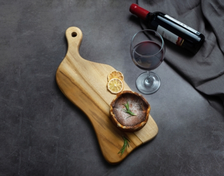 [리베바움] 티크목 플레이팅 도마 피크닉 4 - 각인 #2