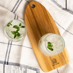 리베바움 티크원목 플레이팅 도마 라운드4 [각인]