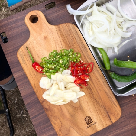 [리베바움] 티크목 플레이팅도마 피크닉1 - 각인 #4