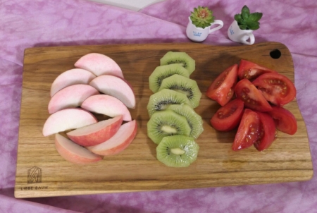 [리베바움] 티크원목 플레이팅도마 서빙4 - 각인 #4