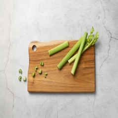 [리베바움] 티크원목 플레이팅도마 서빙4 - 각인