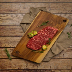 [리베바움] 티크원목 플레이팅도마 서빙3 - 각인