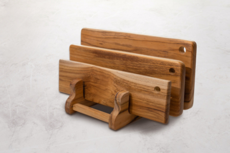 [리베바움] 티크원목 플레이팅도마 서빙2-각인 #3