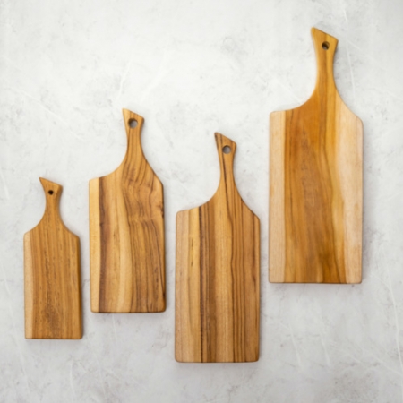 [리베바움] 티크원목 플레이팅도마 엣지1 - 각인 #5