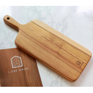 [리베바움] 티크목 플레이팅 도마 피크닉2 - 각인