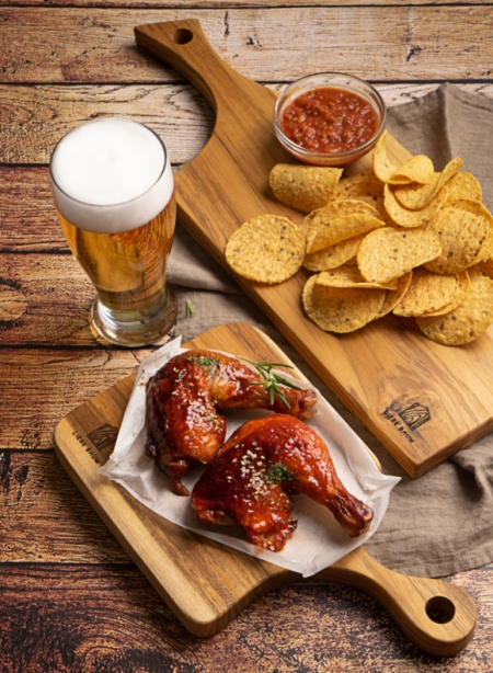 [리베바움] 티크목 플레이팅도마 피크닉3 - 각인 #3