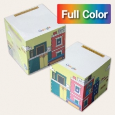[풀컬러] 큐브형 측면 전사 점착메모지 75x75 750매