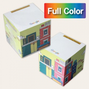 [풀컬러] 큐브형 측면 전사 점착메모지 75x75 750매