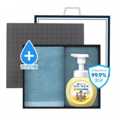 송월 항균 케어 2P 세트 (핸드워시 1개 +항균 150g 타올 1매)
