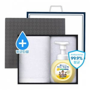 송월 완벽 항균 케어 2P 세트 (핸드워시 1개 +항균 180g 타올 1매)