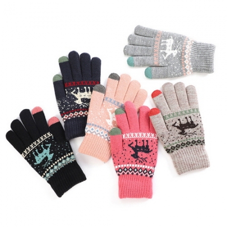 에코라이프 귀여운 사슴 디자인 스마트폰 터치 장갑 CBH474 #2