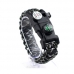 작은이미지: 네이쳐 다기능 LED SOS 서바이벌 나침반 야외 생존 팔찌 CBH549 #2