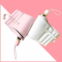 마카롱 파스텔 자외선 차단 암막 완전자동 양우산