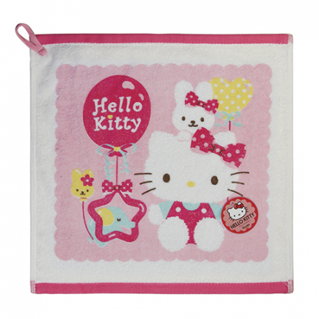 헬로키티 핸드나염 매직풍선 손수건 MJ 36x36cm #2