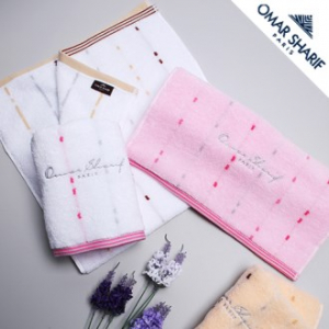 오마샤리프 하모니 자수타올 MJ 40x78cm