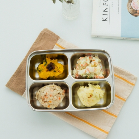 국내제조 스테인레스 304 4구식판 1500ml #2