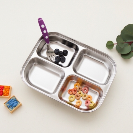 국내제조 스테인레스 304 4구식판 1400ml #2