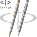 작은이미지: 파카 소네트 스텐레스 스틸 볼펜/ 2중 홈라인 마감처리 #2